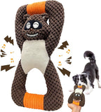 Plush Indestructible Durable Tough Dog Toys for Small Dogs, Interactive Dog Toys for Small Medium Large Dog Breeds (Raccoon)