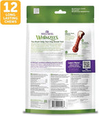 Wellness WHIMZEES Brushzees Dog Dental Treats, Natural Chews, Medium Size Stick, (12 Count)