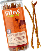 Riley's Chicken Sticks for Dogs - Natural USA Sourced Single Ingredient Dehydrated Real Meat Chicken Slims Jerky Treats, Made in The USA - 6 oz