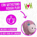 HuggleHounds Wee Huggles Plush Ball Dog Toys - Dog Stuffed Animal Toy for Small & Medium Dogs, Durable Plush to Keep Them Busy - Wee Huggles Variety Pack (5 Count)