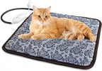 Pet Heating Pad Turn Any Pet Bed Into a Heated Pet Bed Indoor Adjustable Heated Cat Bed Mat for Cats Dogs Waterproof Pet Warmer Mat with Chew Resistant Cord(17.7" x17.7)