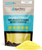 Raw Paws Organic Pumpkin Powder for Dogs & Cats (16-Ounce) - Made in USA - Anti Scoot Powdered Pumpkin for Dogs - Fiber for Dog - Dried Food Sprinkles - Toppers for Dry Food - Fiber for Cats