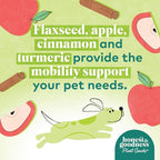 Honest to Goodness Plant Snacks Happy Feet Apple & Cinnamon Recipe Dog Treats, Enriched with Omega 3s & Postbiotics, 8oz