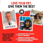 Wild Alaskan Salmon Oil for Dogs & Cats - Omega 3 Fish Oil with Pollock & Salmon for Sensitive Skin & Coat Health. EPA & DHA Ease Itching, Supports Joint, Immune & Heart Health (16oz)