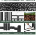 Dog Fence Outdoor for Yard Indoor Dog Playpen 40" Height 48 Panels Portable Dog Pen Metal Dog Kennel for RV Camping(Black-Silver)