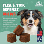 100% Natural Flea & Tick Prevention for Dogs, Chewable – Made in USA Bacon Flavor Soft Chews – Dog Flea & Tick Treatment Control – Oral Pill Repellent Alternative for All Breeds (120 Ct)