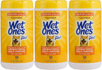 Wet Ones for Pets Multipurpose Dog Wipes with Aloe Vera, Tropical Splash Scent - Pet Bathing Wipes in Canister for Dog Paws & All Over Use, 50 Count - 3 Pack