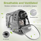 Expandable Cat Backpack,Cat Bubble Backpack Carrier for Carrying Cats, Pets and Small Dogs,Airline-Approved,Designed for Travel, Hiking, Walking,Car （Grey