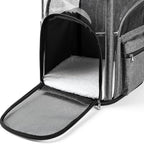 Cat Carrier Backpack for Small Medium Cats Dogs Backpack Puppies up to 26 Lbs, Excellent Visibility and Airflow,Lightweight and Portable Travel Pet Carrier Bag Foldable Design