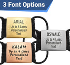 GoTags Quiet Slide On Pet ID Tags for Dogs and Cats, Silent Jingle Free Personalized Engraved Custom Stainless Steel Name Tags, Small Medium Large and 4 Color Options, Fits Most Collar Types