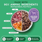 Farmland Traditions The Good List Air-Dried Dog Food, Premium Lamb, Venison, & Bone Broth for Dogs, Protein Rich & Grain-Free Nutrition, 2.2 Pound Bag