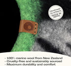 MEOWFIA Cat Cave – Premium Felt Cat Bed for Indoor Cats, Handmade 100% Merino Wool (Vivid Shades) (Large, Shining Tiger)