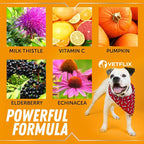 Allergy & Immune Drops for Dogs & Cats - Natural Supplement with Turmeric & Milk Thistle - Seasonal Allergy Relief & Immune Support - 2 Fl Oz