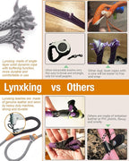 lynxking Dog Leash Slip Lead 5 6 8 FT Dog Training Leash Strong Heavy Duty Braided No Pull Training Lead for Small Medium Large Dogs