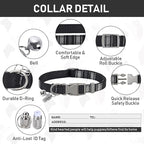 GAMUDA Small Dog Harness Collar and Leash Set, Step in No Chock No Pull Soft Mesh Adjustable Dog Vest Harnesses Plaid Reflective for Dogs Puppy Cats Kitten Rabbit (Black, S)