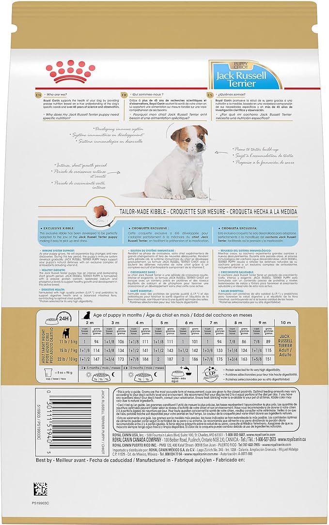 Royal Canin Breed Health Nutrition Jack Russell Terrier Puppy Dry Dog Food, 3 lb Bag
