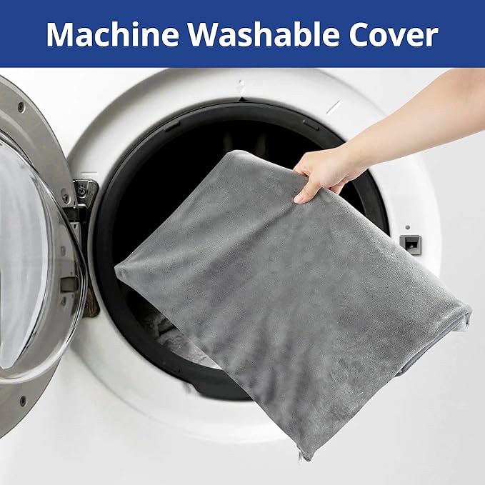 Outdoor Heated Cat Bed, Soft Pet Heating Pad with Steel-Wrapped Cord, Outside Pet Warmer for Feral Cats and Dogs, 19.7" x 15.7", 35 Watts