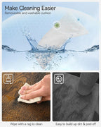 FourFurPets 43.7" Cat Tree, Modern Cat Tree Tower, Cat Tower for Indoor Cats Large Adult, Cat Condo with Scratching Post, Large Perch and Removable Pads,Rustic Brown