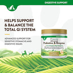 NaturVet – Advanced Probiotics & Enzymes - Plus Vet Strength PB6 Probiotic | Supports and Balances Pets with Sensitive Stomachs & Digestive Issues | for Dogs & Cats (4 oz)