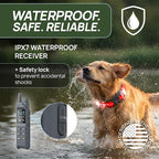 2-in-1 Dog Shock Collar with Remote & 360° LED Safety Lights – 4200FT Range Dog Training Collar, IPX7 Waterproof, 4 Training Modes, Rechargeable E-Collar for Small Medium & Large Dogs (10-120lbs)