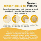 Applaws Vitality Wet Cat Food in Broth, Natural Canned Cat Food, Wet Food for Cats with Added Vitamins and Minerals, Grain and Carrageenan Free, Tuna Fillet & Salmon in Broth (24 Count, 5.5oz Cans)