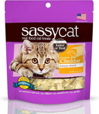 Herbsmith Sassy Cat Treats – Freeze-Dried White Cheddar – Human-Grade Wisconsin Cheese – Natural Snack for Picky Eaters – 1 Ingredient – USA Made – 4.6 oz