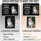 ADFSTONE Pet Memorial Stones Personalized Dog Remembrance Gifts, Customized Dog Picture Grieving Plaque, DIY Gravestone, Custom Sympathy Photo Gift, Animal Grave Markers.