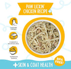 Weruva Meals 'n More Natural Wet Dog Food, Paw Lickin’ Chicken Plus Skin & Coat Health, 3.5oz Cup (Pack of 12)