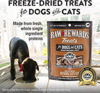 Northwest Naturals Raw Rewards Freeze-Dried Bison Liver Treats for Dogs and Cats - Bite-Sized Pieces - Healthy, 1 Ingredient, Human Grade Pet Food, All Natural, Proudly Made in USA, 3 Oz (Pack of 3)