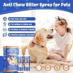 2PCS Bitter Apple Spray for Dogs to Stop Chewing, No Chew Spray for Dogs & Cats Protect Furniture Shoes Belongings, Dog Deterrent Training Aids Spray Natural No Alcohol & Trace