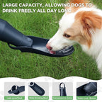 27 OZ Dog Water Bottle Portable Stainless Steel Convenient Pet Water Dispenser, Leak Proof Puppy Travel Water Bowl for Dog Outdoor Walking, Hiking, Perfect Size for All Dog Breeds, Whole Blue