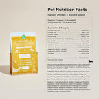 Open Farm, Ancient Grains Dry Dog Food, Protein-Rich & Nutrient Dense, 90% Animal Protein Mixed with Non-GMO Fruits, Veggies and Superfoods, Harvest Chicken Recipe, 4lb Bag