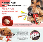 LiuMelinda Dog Chew Toys for Aggressive-Chewers - Indestructible Dog Toy for Aggressive Chewer，Tough Chew Toys for Dogs （Rubber Red Meat Stick）