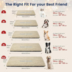 Miguel Self Warming Cat Bed for Indoor Cats, 30 x 20 inch Self Heating Pads for Outdoor Cat House, Non Electric Dog Pad Thermal for Small Dog, Washable Kitten Mat with Removable Cover (Light Brown,M)