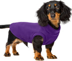 PUMYPOREITY Fleece Sphynx Cat Clothes, Warm Thick Cat Sweater, Soft Winter Coat for Hairless Cats, Cold Weather Pet Sweater for Dogs and Cats, Purple, 2XL