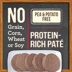 Merrick Grain Free Premium And Natural Canned Dog Food, Soft And Healthy Wet Recipe, Real Beef Lamb And Bison - (Pack of 12) 12.7 oz. Cans