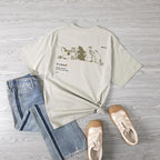 Cute Cat Graphic Tees for Women Harajuku Shirt Letter Printed Oversized T Shirts Aesthetic Casual Baggy Tshirts…