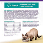 Wellness Complete Health Gravy Adult Wet Cat Food, Natural, Protein-Rich, Grain Free, 5.5 Ounce, 12 Pack, (Chicken & Tuna Dinner)
