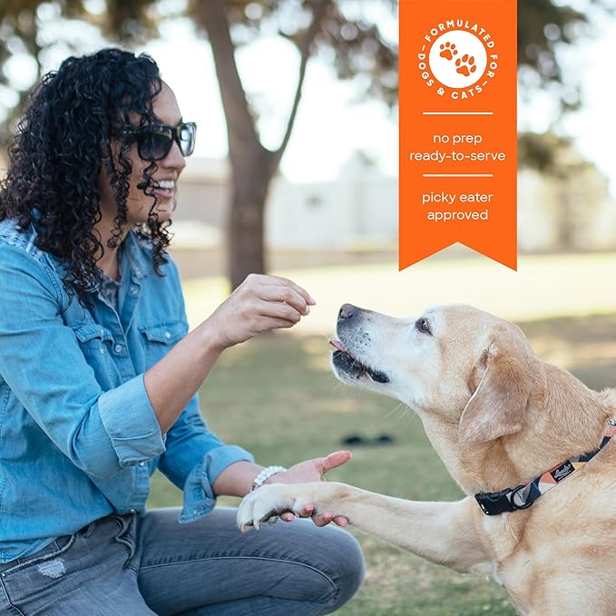 Smallbatch Freeze Dried Dog Treats, Superfood Food Topper Chicken Bites for Dogs & Cats, Probiotics, Organic Ingredients, High Protein, Grain Free Healthy Treat Food Topper, Made in the USA, 18 oz Bag