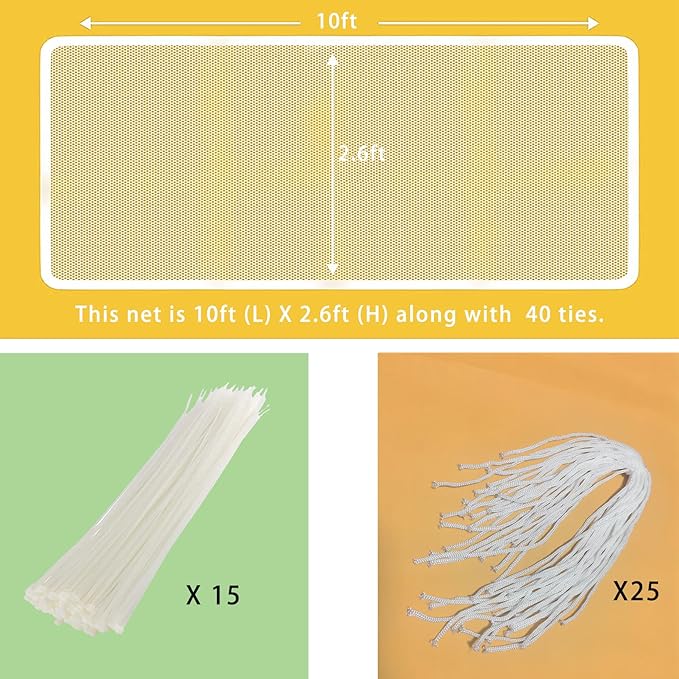 PetSafe Balcony Netting - Stairway Net for Pets & Kids, Clear (10ft*2.6ft Thick)