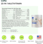 Wuffes Hip and Joint Supplement for and 23-in-1 Multivitamin Bundle for Dogs (Small & Medium Breed)