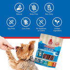 Plato Pet Treats Air Dried Dog Treats Salmon Thinkers Sticks, Natural Dog Treats, Real Meat, Air Dried, Made in the USA, 10oz