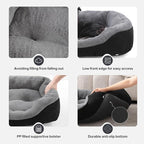 INVENHO Small Dog Bed Orthopedic Warming Soft Calming Sleeping Durable with Anti-Slip Bottom