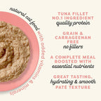 Applaws Vitality Wet Cat Food in Broth, Natural Canned Cat Food, Wet Food for Cats with Added Vitamins and Minerals, Grain and Carrageenan Free, Tuna Fillet & Salmon in Broth (24 Count, 5.5oz Cans)