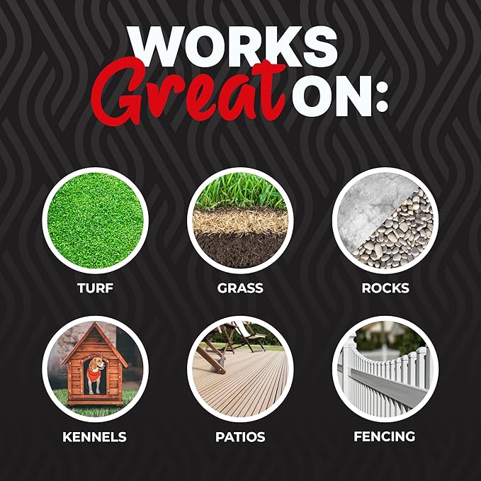 MAX Urine & Odor Turf Detox: 2X Strength Professional Enzyme Cleaner & Odor Eliminator for Artificial Grass, Turf, Concrete & Patios, Dogs & Cats – 32 oz Sprayer & Gallon Refill