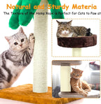 Sisal Rope for Cat Scratcher 1/4" Diameter 164 FT Cat Natural Sisal Rope for Repairing Cat Scratching Post Cat Tower Repair Rope Cat Tree Rope Replace Recovering and DIY