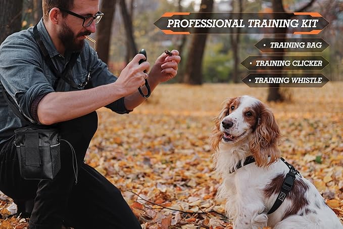 3/4 Mile Range Dog Shock E Collar, Dog Training Collar with Remote(15-150lbs) -Shock Collar for Large Dog