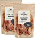 Farm Hounds - Chicken Jerky - Premium Natural Jerky for Dogs - 100% Humanely Raised Chicken - Break-to-Size - Great for Training & Treats - No Added Fillers - Made in USA - 3.5 oz -2 Pack