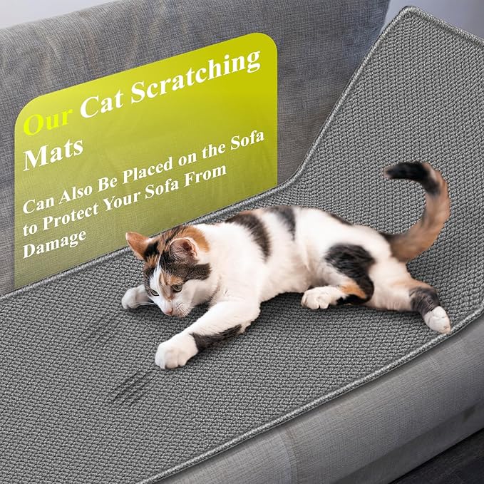 Cat Climbing Wall, 62.9x19.6inch Couch Cat Scratch Protector, Wall Cat Scratcher with Fixed Nail, Wall Mounted Cat Scratcher, Thickened Cat Wall Climbing Carpet