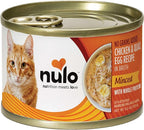 Nulo Minced with Whole Proteins Wet Canned Cat Food, Chicken and Quail Egg in Broth, 6.0 Ounce, 8 Cans